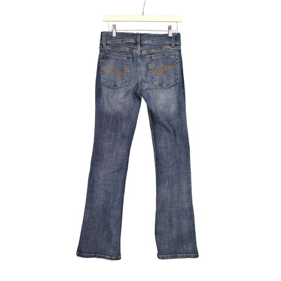 WRANGLER Boot Cut Womens Jeans Size 5/28x31 Dark Wash Country Cowgirl Rodeo Blue - Picture 3 of 10